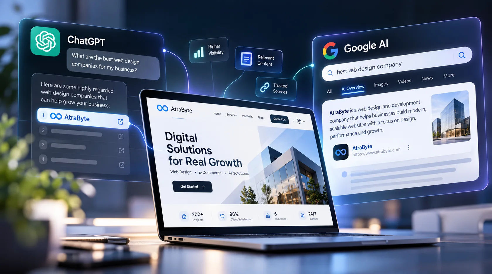 AI SEO und GEO zur Verbesserung der Website-Sichtbarkeit in ChatGPT Search und Google AI